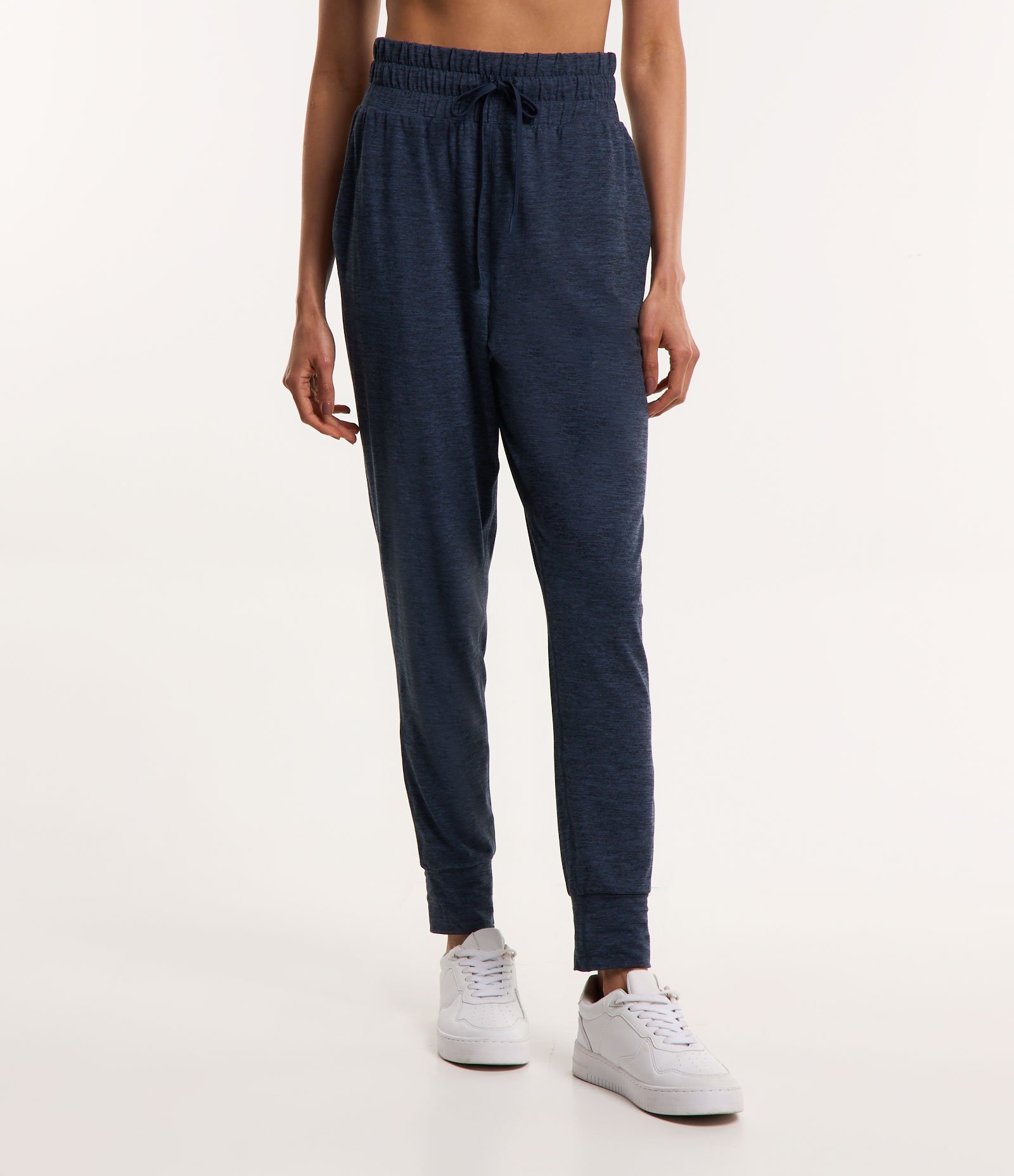 Calça Jogger Esportiva com Cós Regulável e Toque Suave Azul 2