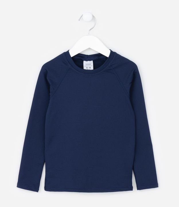 Camiseta de Pijama Infantil em Malha Térmica - Tam 4 a 14 anos