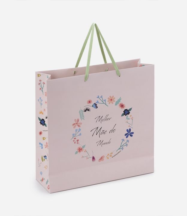 Embalagem de Presente Grande com Estampa Melhor Mãe do Mundo