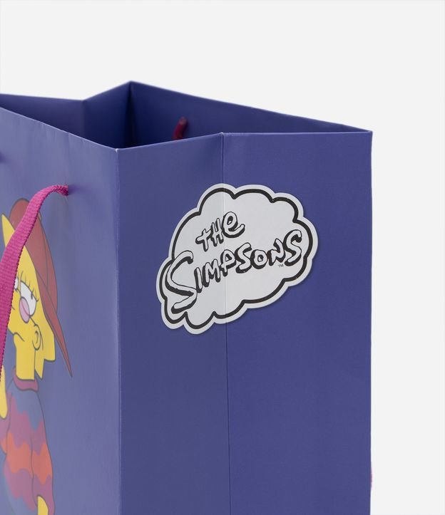 Embalagem de Presente Pequena com Estampa da Lisa Simpsons Roxo 3