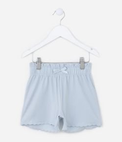 Short Clochard Infantil em Algodão com Lacinho - Tam 1 a 5 Anos