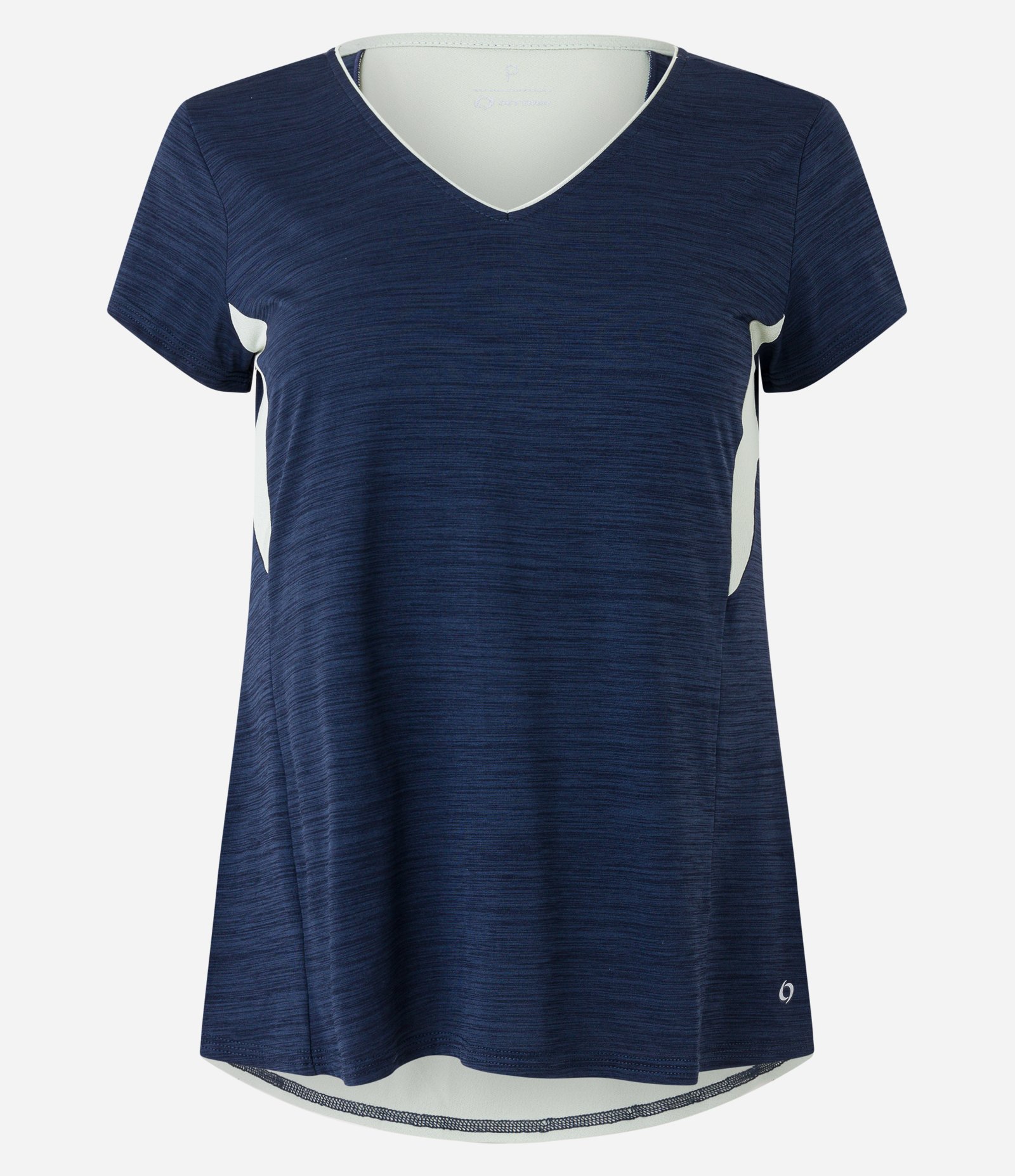 Camiseta Esportiva em Poliamida com Recortes Azul 6