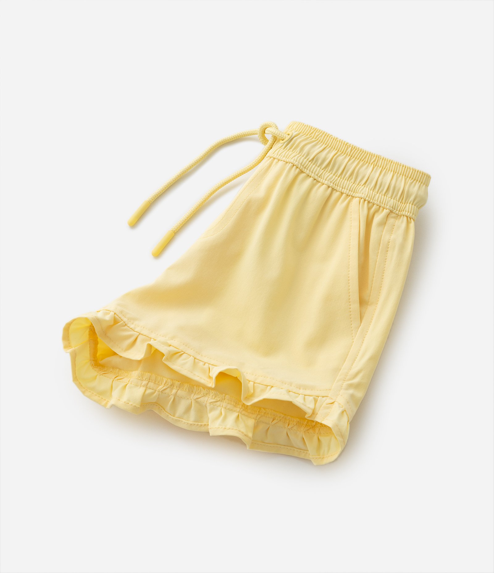 Short Infantil em Microfibra com Babadinho - Tam 1 a 5 Anos Amarelo 5