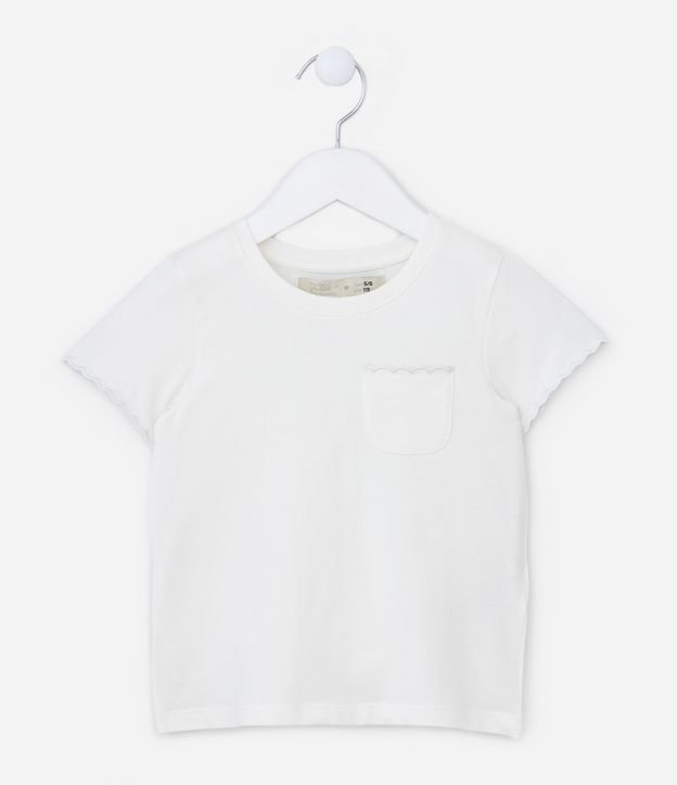 Blusa Infantil com Bolsinho no Peito - Tam 1 a 5 Anos