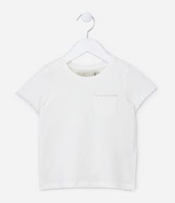 Blusa Infantil com Bolsinho no Peito - Tam 1 a 5 Anos