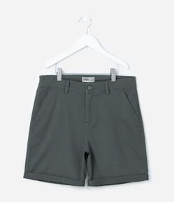 Bermuda Infantil em Sarja com Barra Dobrada - Tam 5 a 14 anos