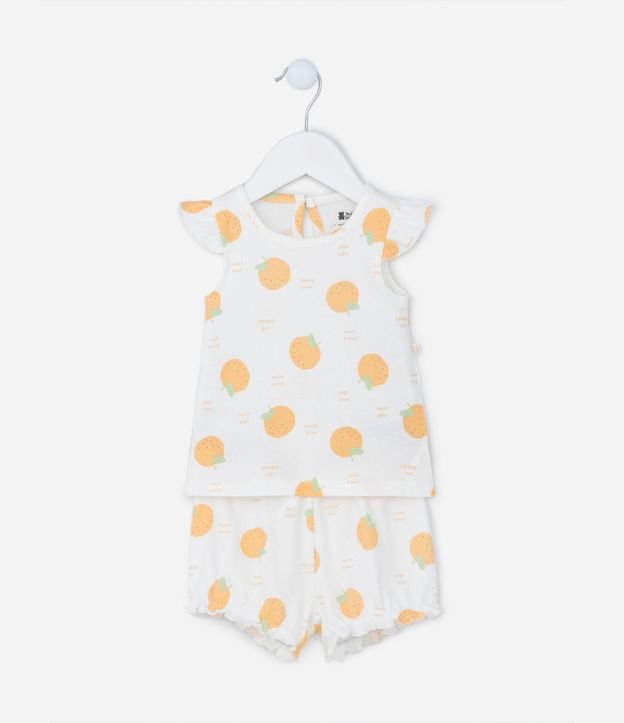 Cor: Branco Neve | Tamanho: 6-9M