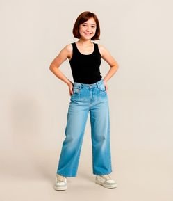 Regata Cropped Infantil em Ribana - Tam 5 a 14 Anos