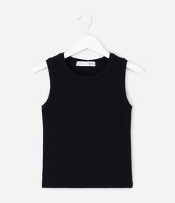 Regata Cropped Infantil em Ribana - Tam 5 a 14 Anos