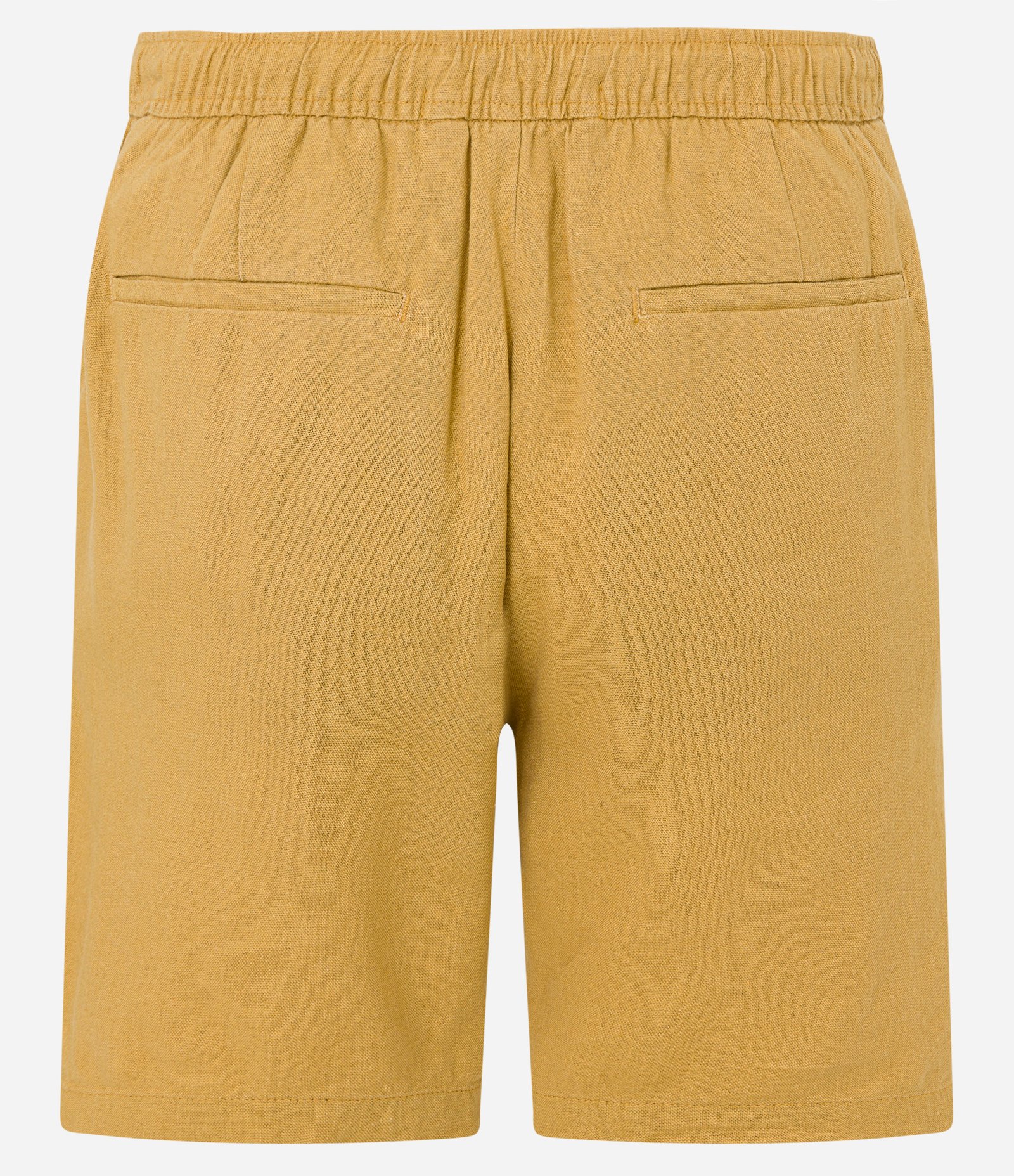 Bermuda Slim em Viscolinho Cordão e Bolsos Amarelo Mostarda 7