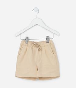 Bermuda Infantil em Linho com Bolsinho - Tam 1 a 5 Anos