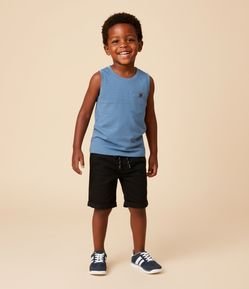 Regata Infantil em Malha Flamê com Bolsinho - Tam 1 a 5 Anos