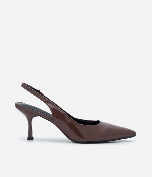 Sapato Scarpin Slingback com Salto Fino