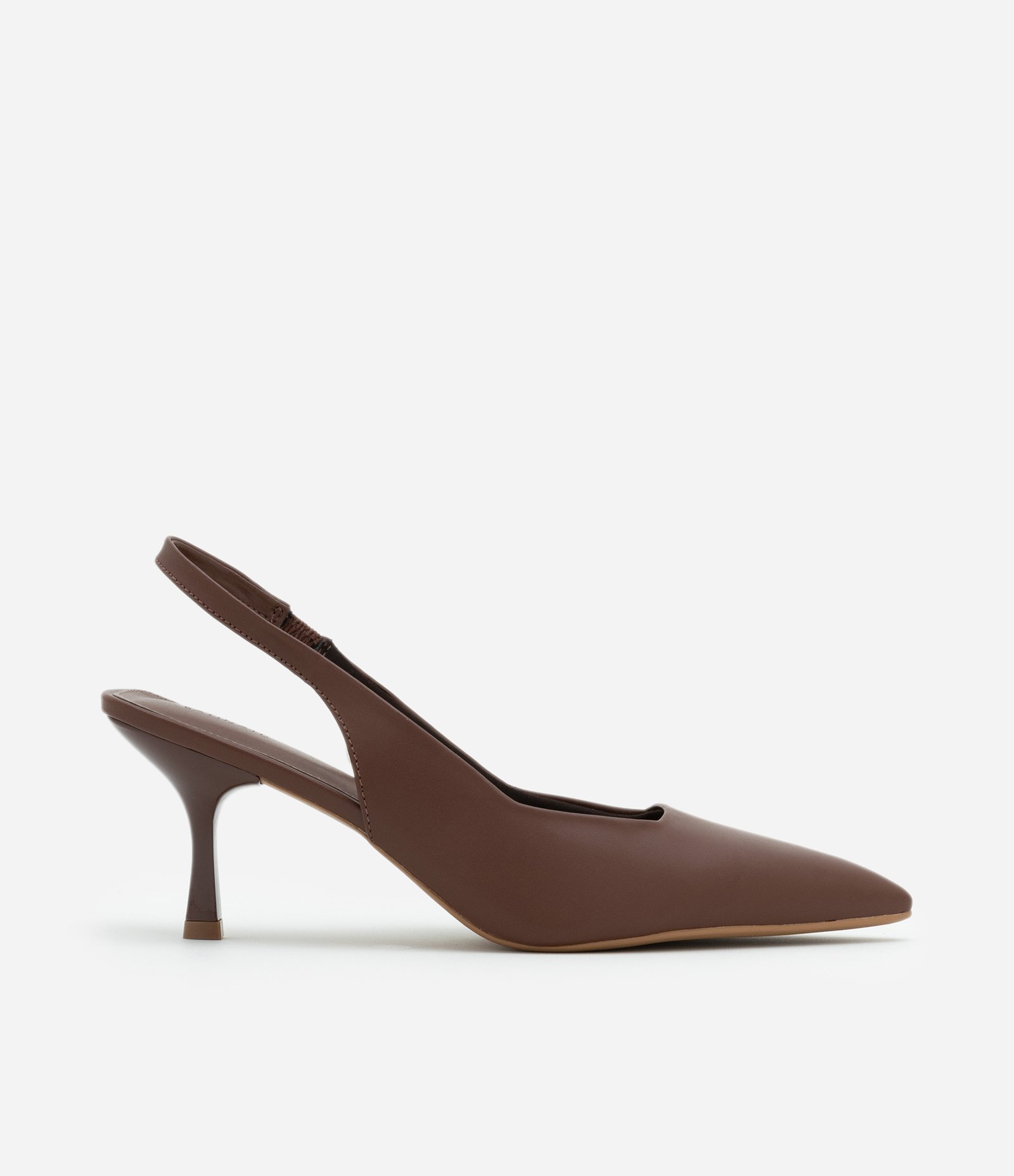 Sapato Scarpin Slingback com Salto Fino 1