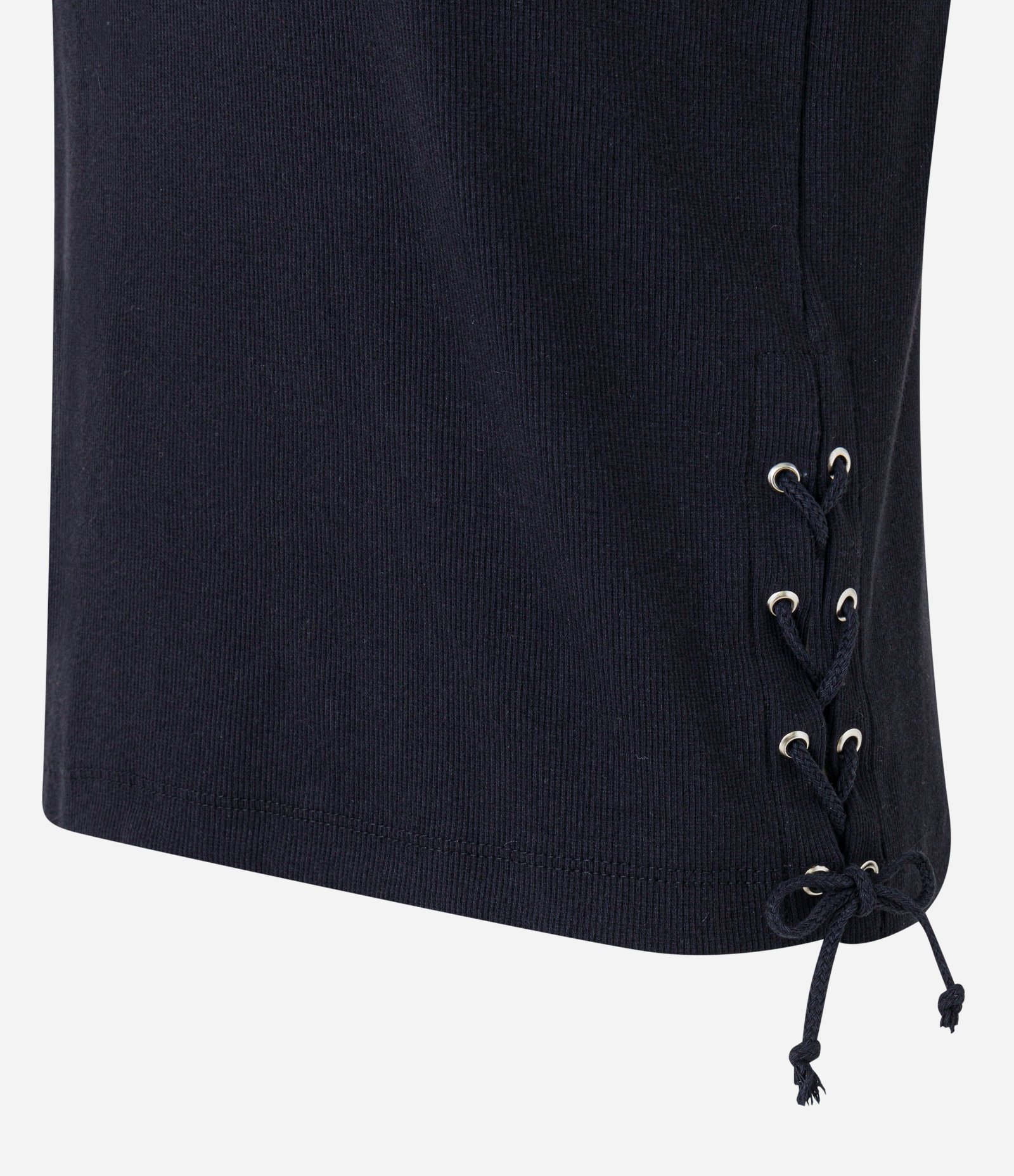 Regata Curta em Ribana com Amarração nas Laterais Preto 7