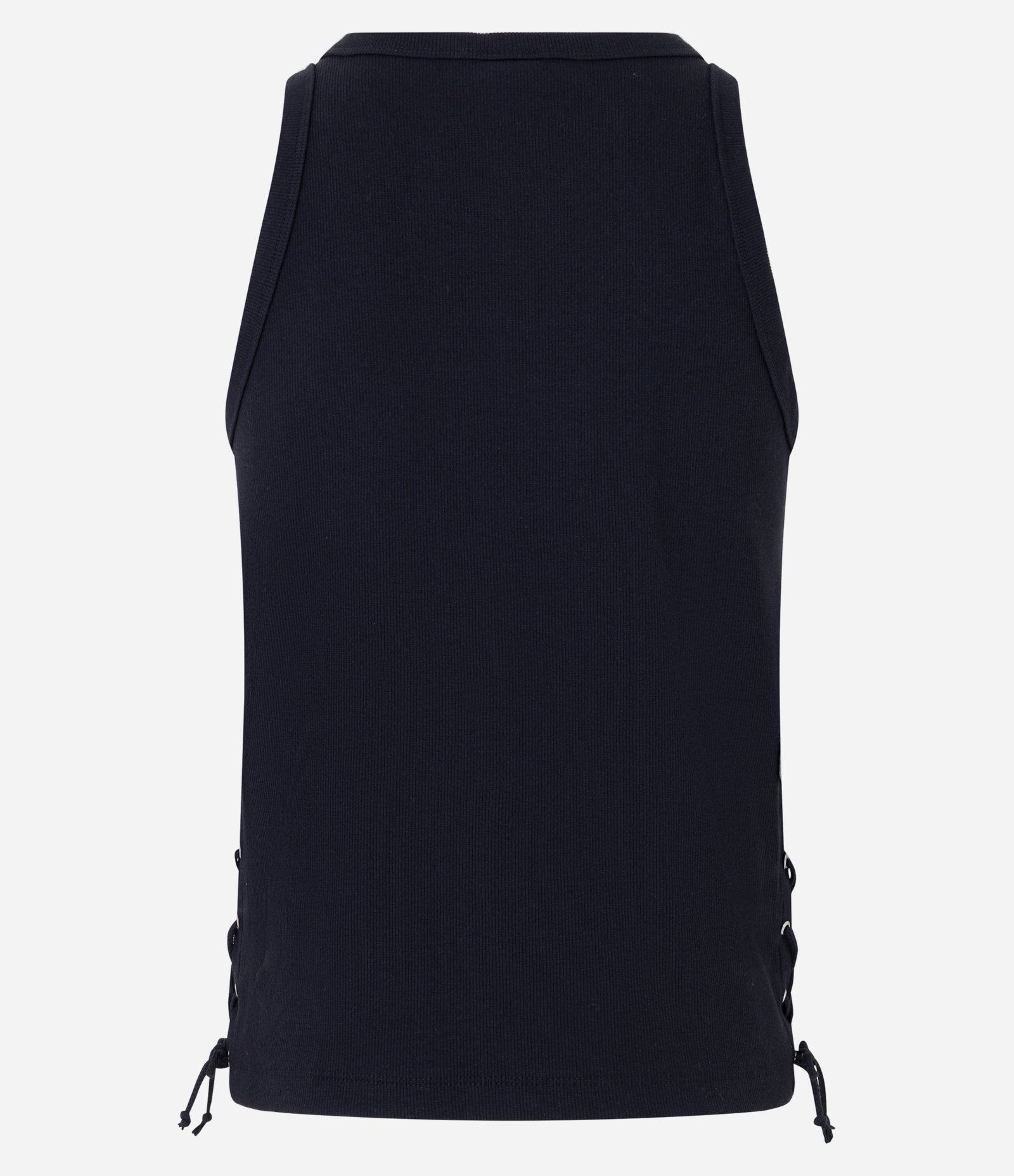 Regata Curta em Ribana com Amarração nas Laterais Preto 8