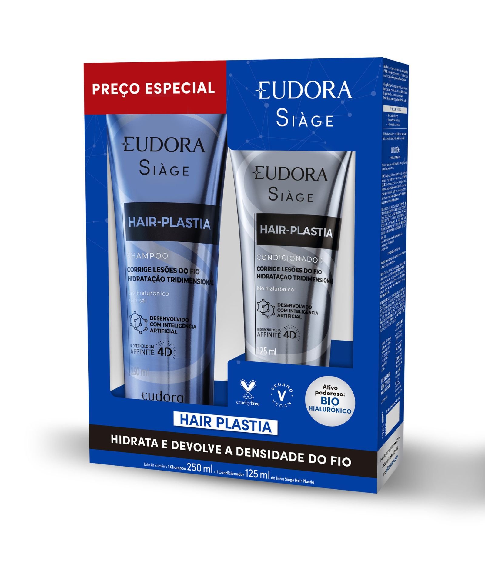 Promopack Shampoo + Condicionador Hair Plastia Siage KIT 1