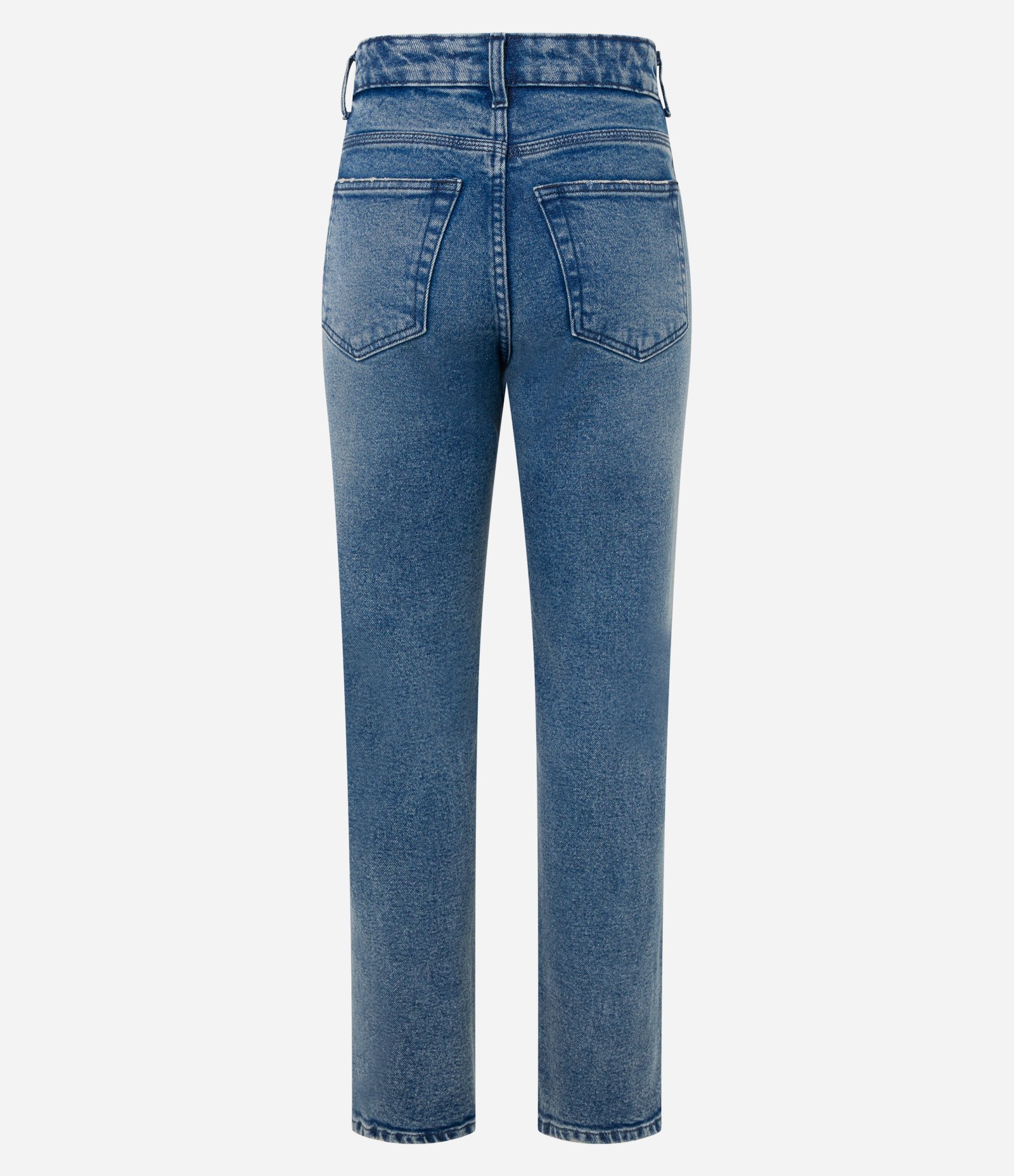 Calça Mom Jeans Elastizada Azul 6