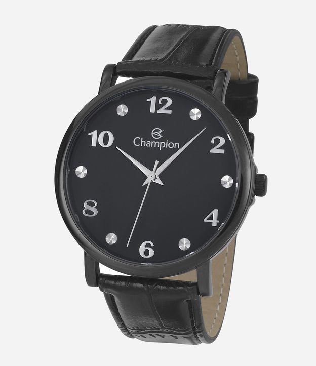 Relógio Masculino Champion Analógico com Caixa em Metal e Pulseira em Couro