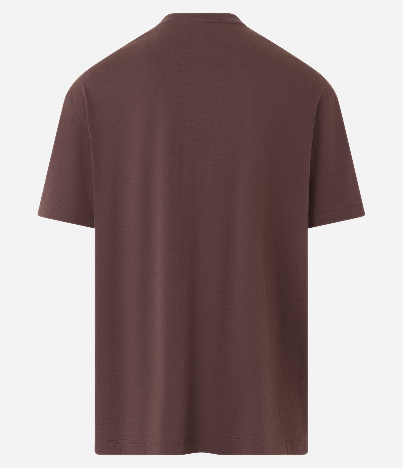 Camiseta Relaxed em Algodão Estampa Rosas e Lettering Marrom 6