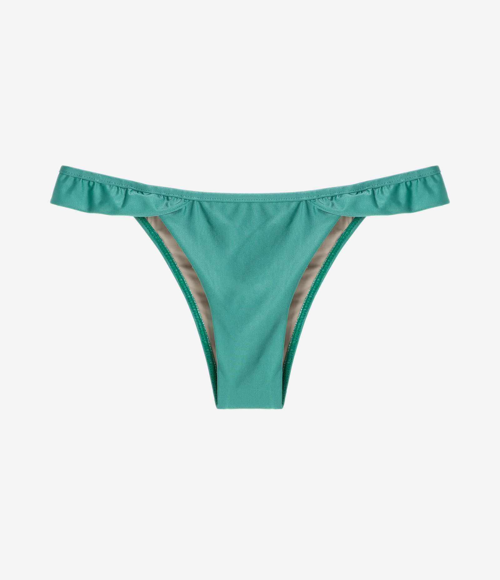Biquíni Calcinha String com Babado Lateral Verde 5