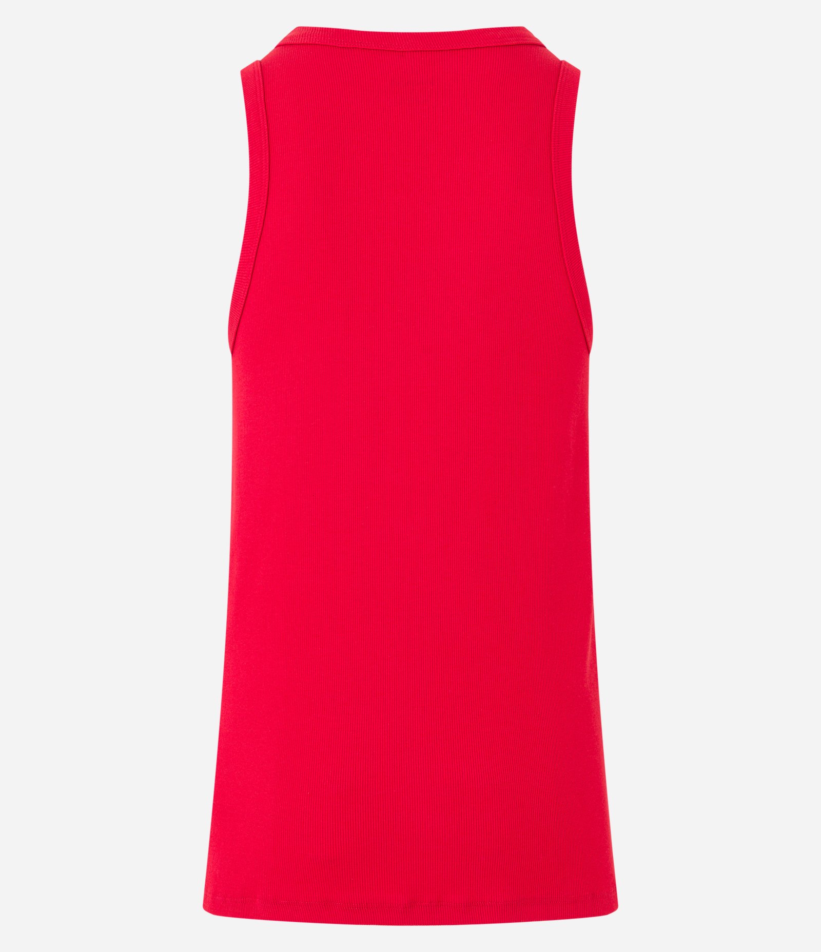 Regata Regular Básica em Ribana de Algodão Vermelho 4