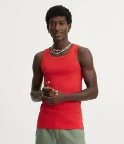 Regata Regular Básica em Ribana de Algodão