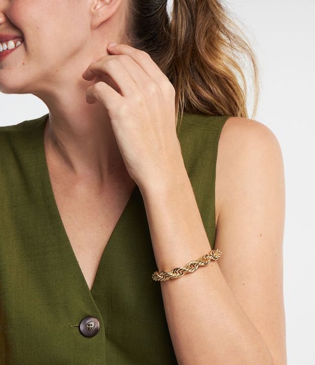 Pulseira com Cordão Baiano Trançado
