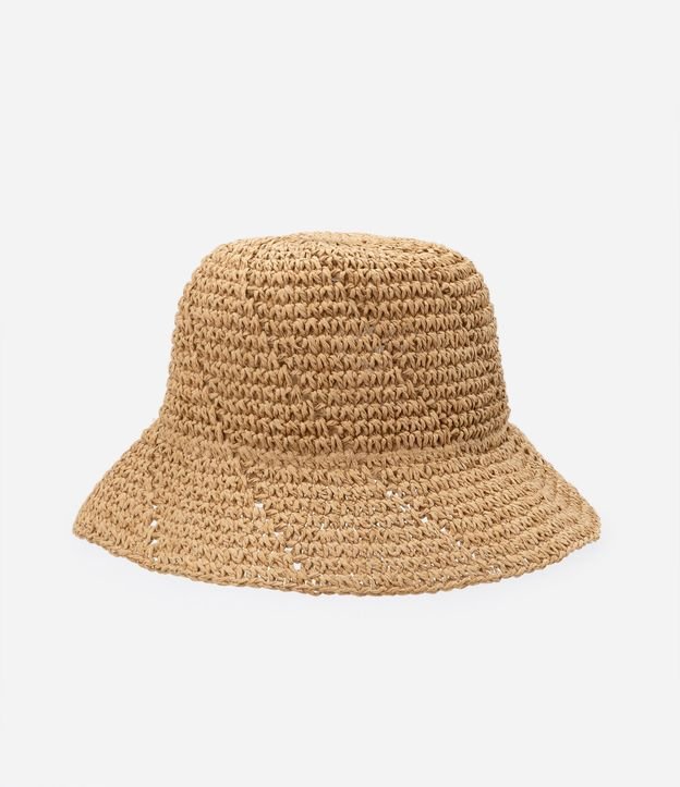 Chapéu Bucket com Textura de Ráfia