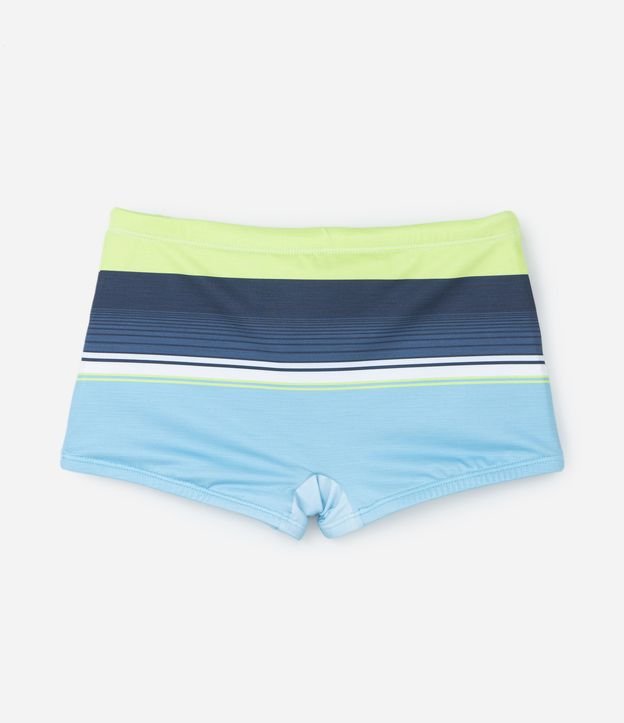 Sunga Boxer Infantil com Estampa de Listras - Tam 5 ao 14 anos
