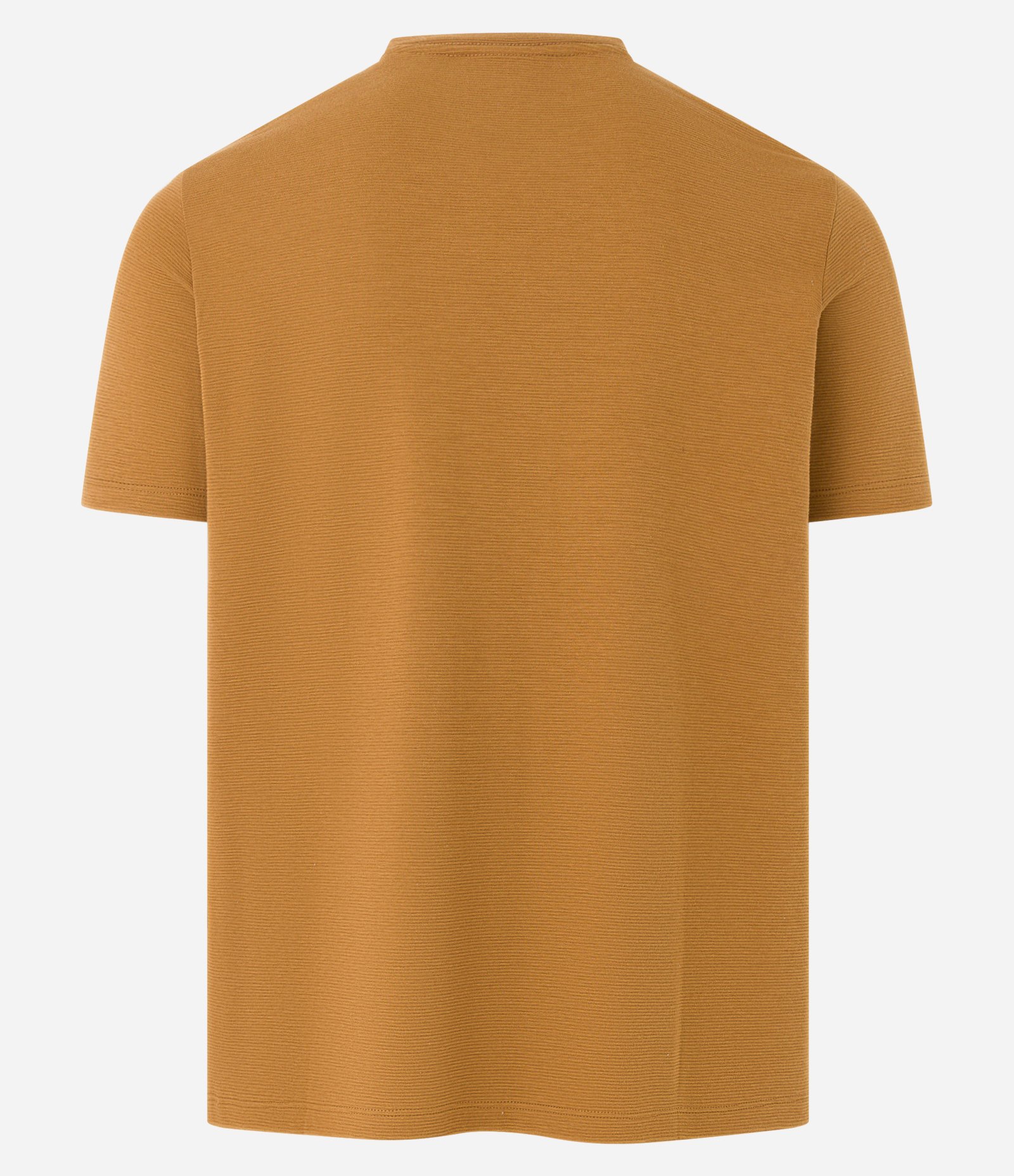 Camiseta Slim em Algodão Peruano com Textura Canelada Amarelo Queimado 7