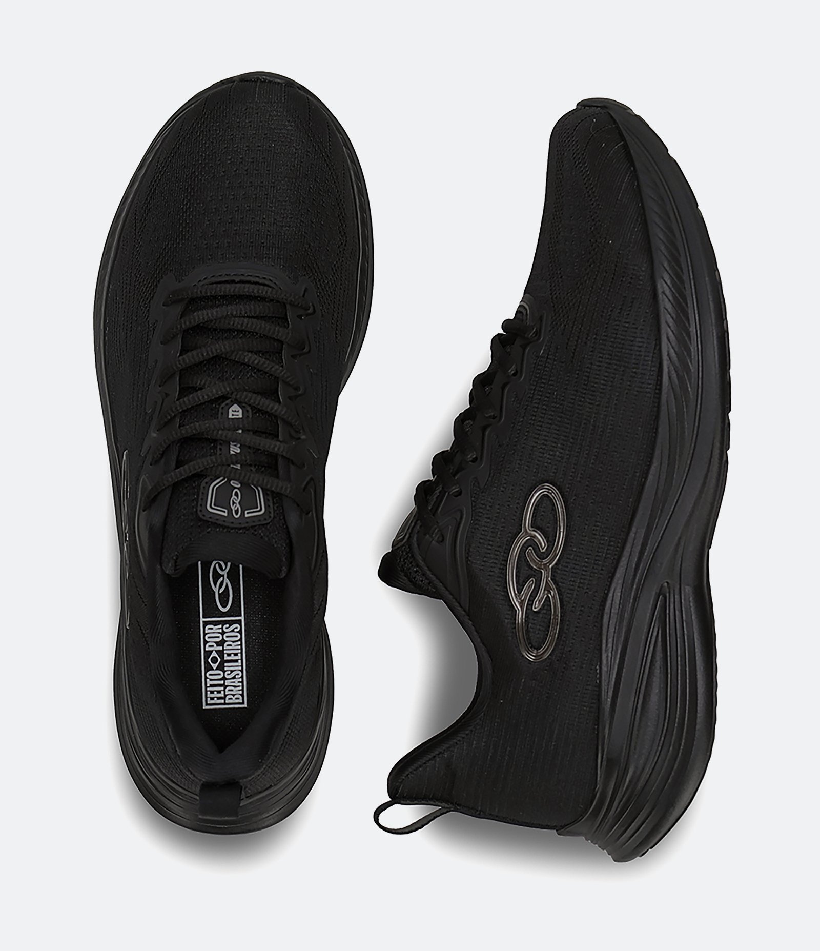 Tênis Esportivo em Pu com Textura Olympikus Preto 5