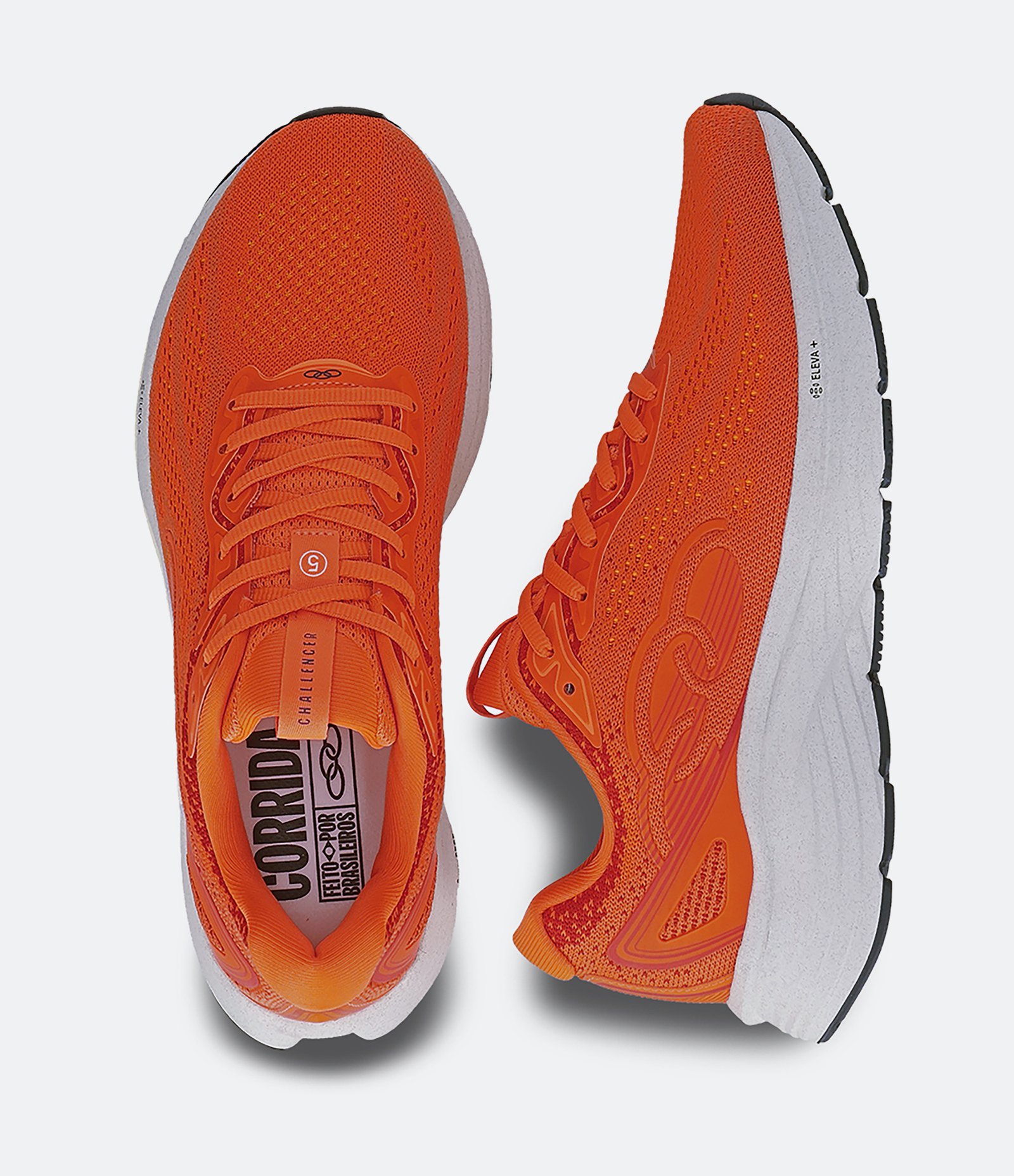 Tênis Esportivo com Textura Olympikus Challenger Laranja 5
