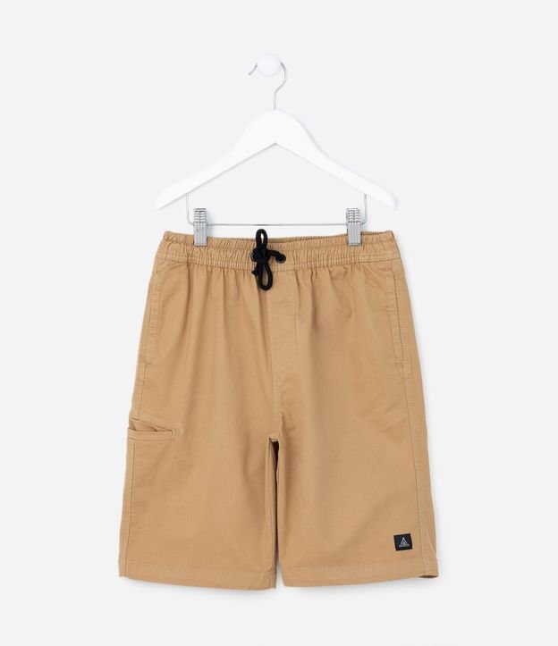 Bermuda Infantil com Bolso Embutido - Tam 5 a 14 anos