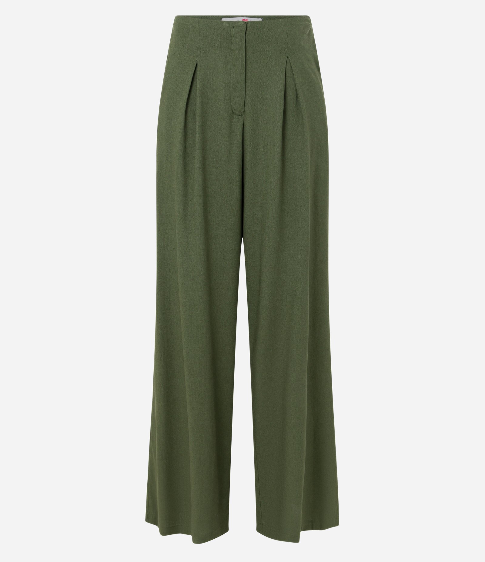 Calça Reta em Viscolinho com Pregas 5