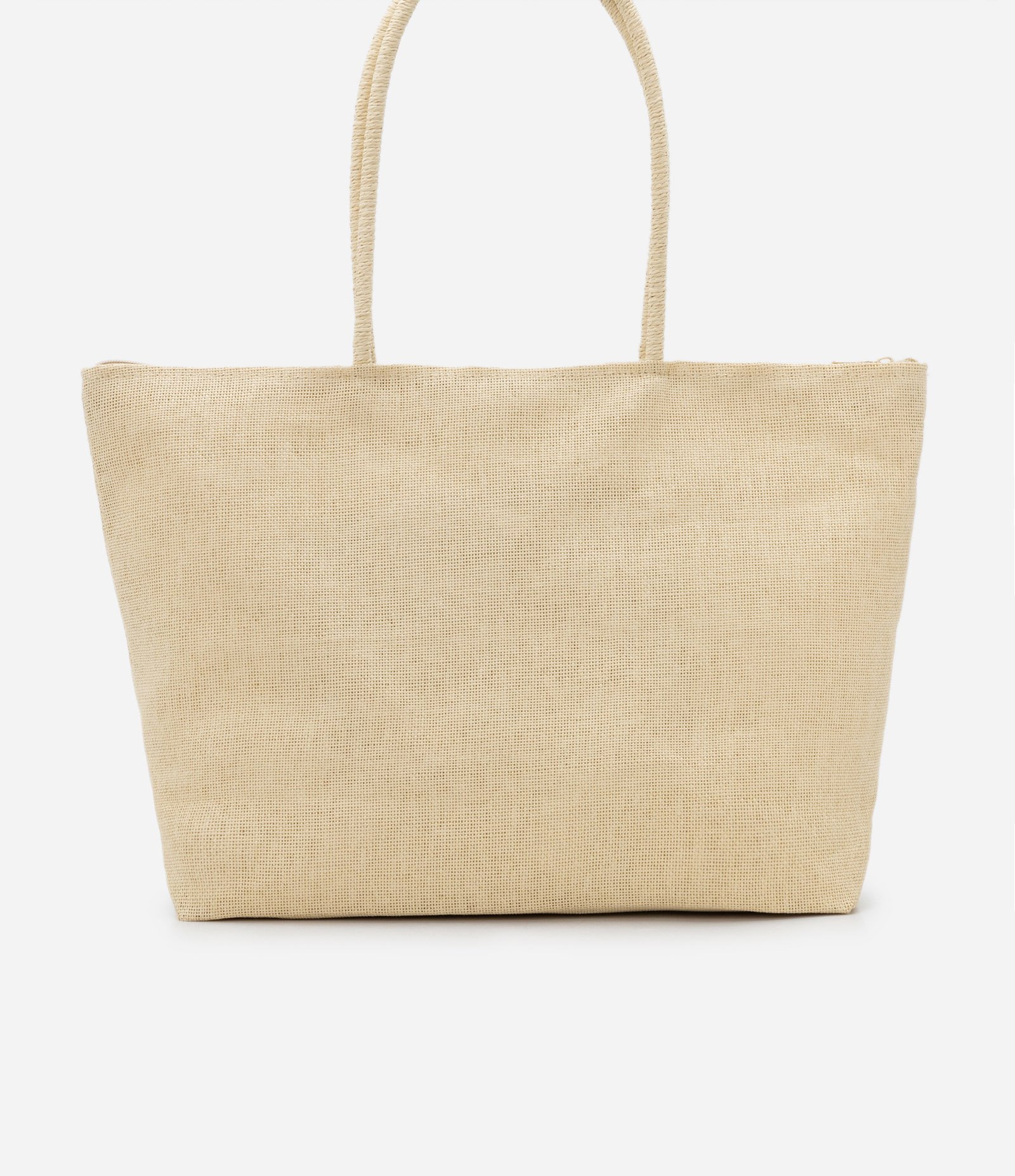 Bolsa de Praia Grande com Alças Finas e Nécessaire Bege 5