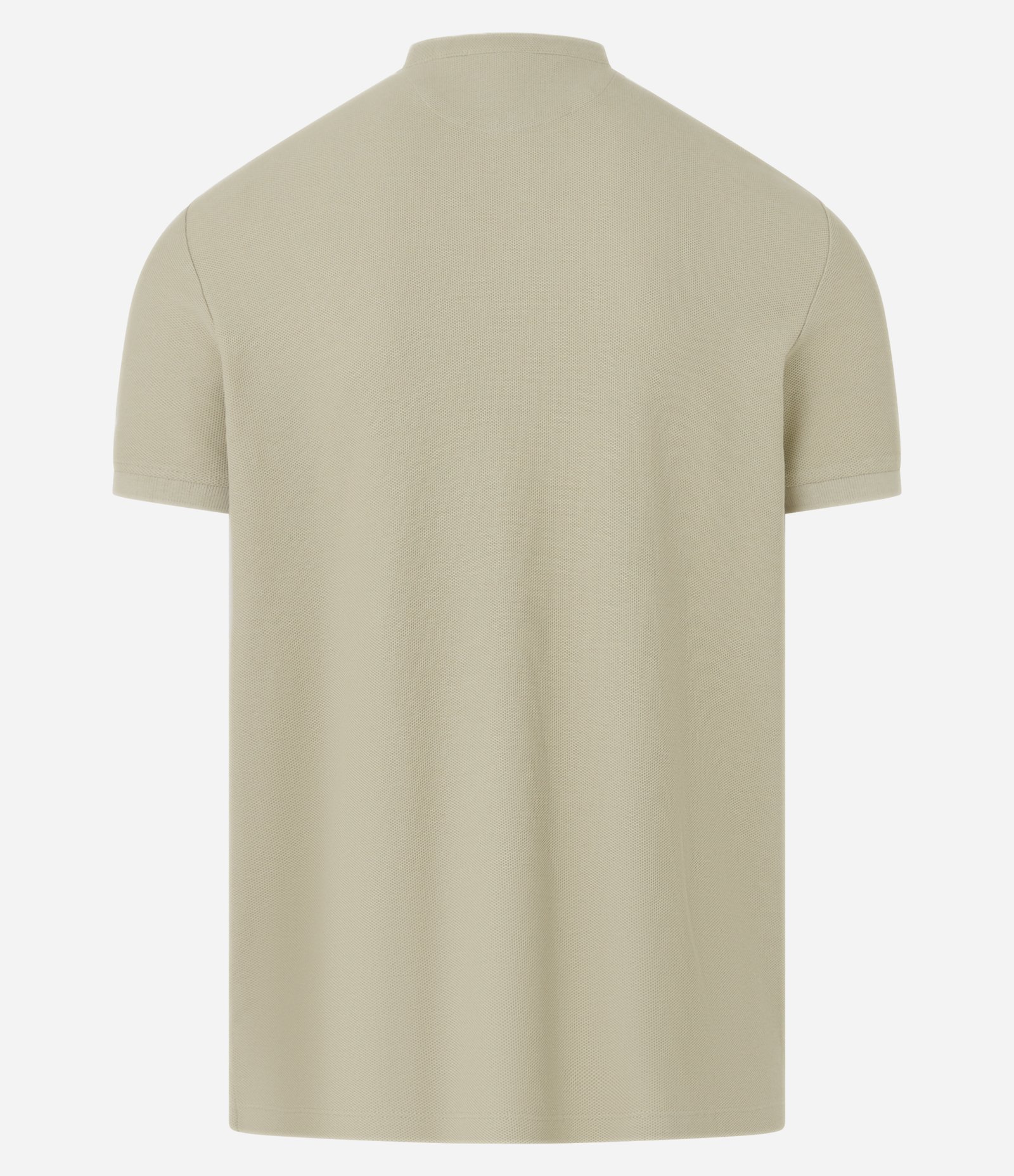 Camisa Polo Slim em Piquet Texturizado Bege 6