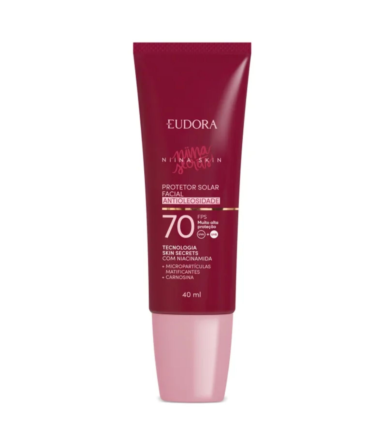 Protetor Solar Facial Antioleosidade FPS 70 Niina Skin 40ML 1