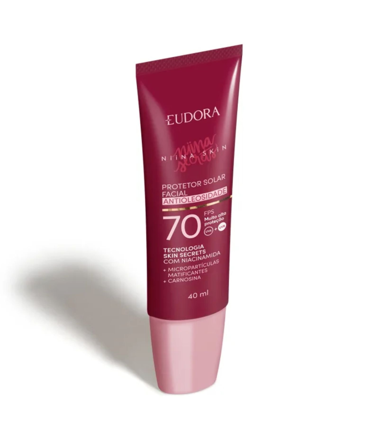 Protetor Solar Facial Antioleosidade FPS 70 Niina Skin 40ML 2