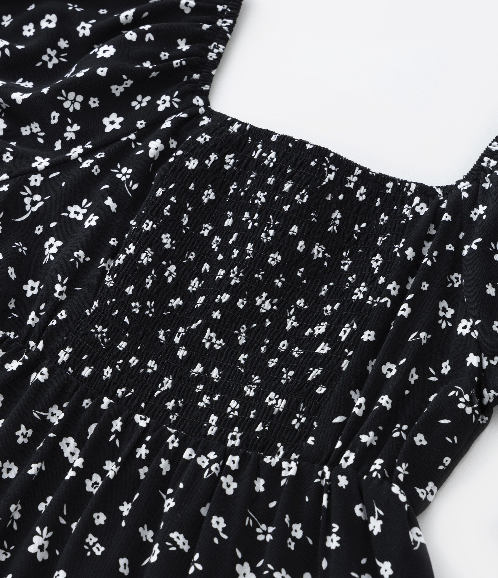 Vestido Infantil em Viscose com Estampa Floral - Tam 5 a 14 Anos Preto 5