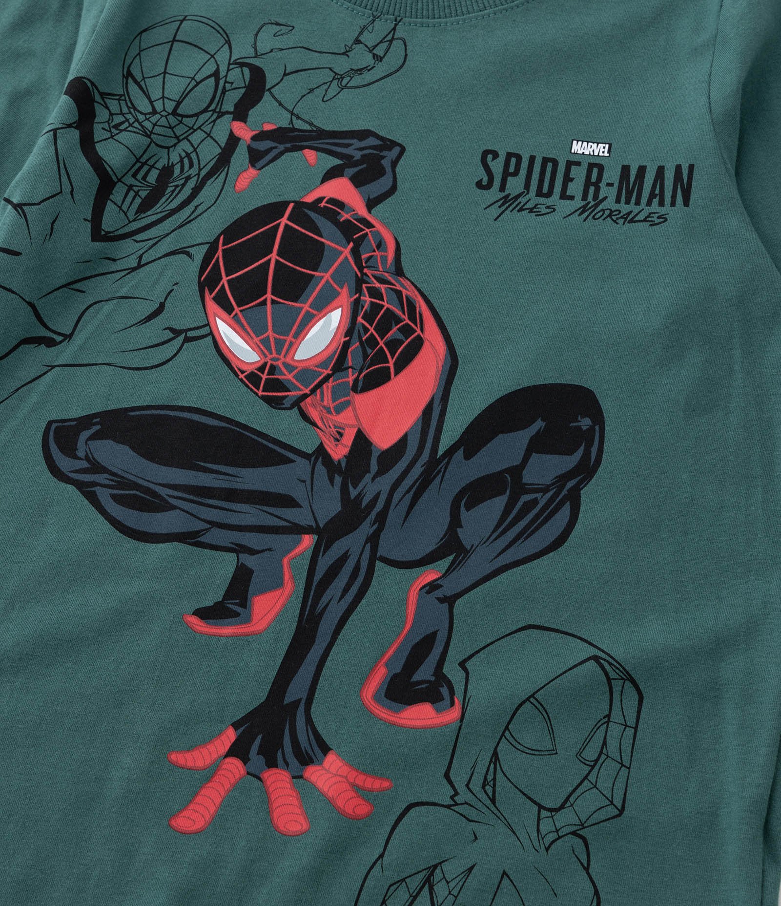 Camiseta Infantil Comfort com Estampa do Homem Aranha - Tam 3 a 10 anos Verde 5