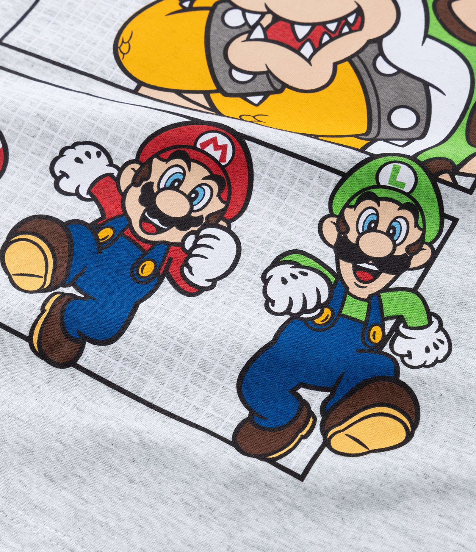 Camiseta Infantil com Estampa Super Mario - Tam 5 a 14 Anos Cinza 3