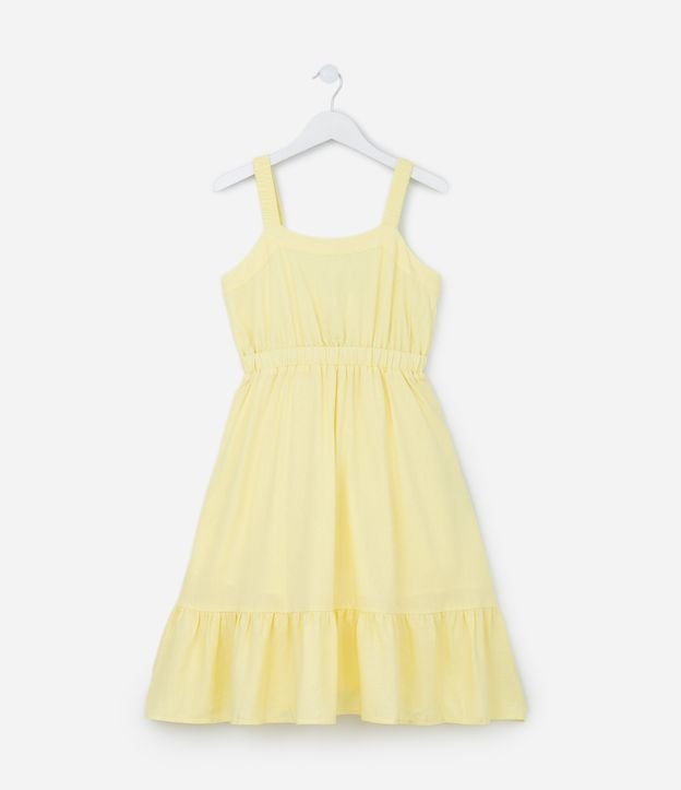 Vestido Infantil com Amarração nas Costas - Tam 5 a 14 Anos