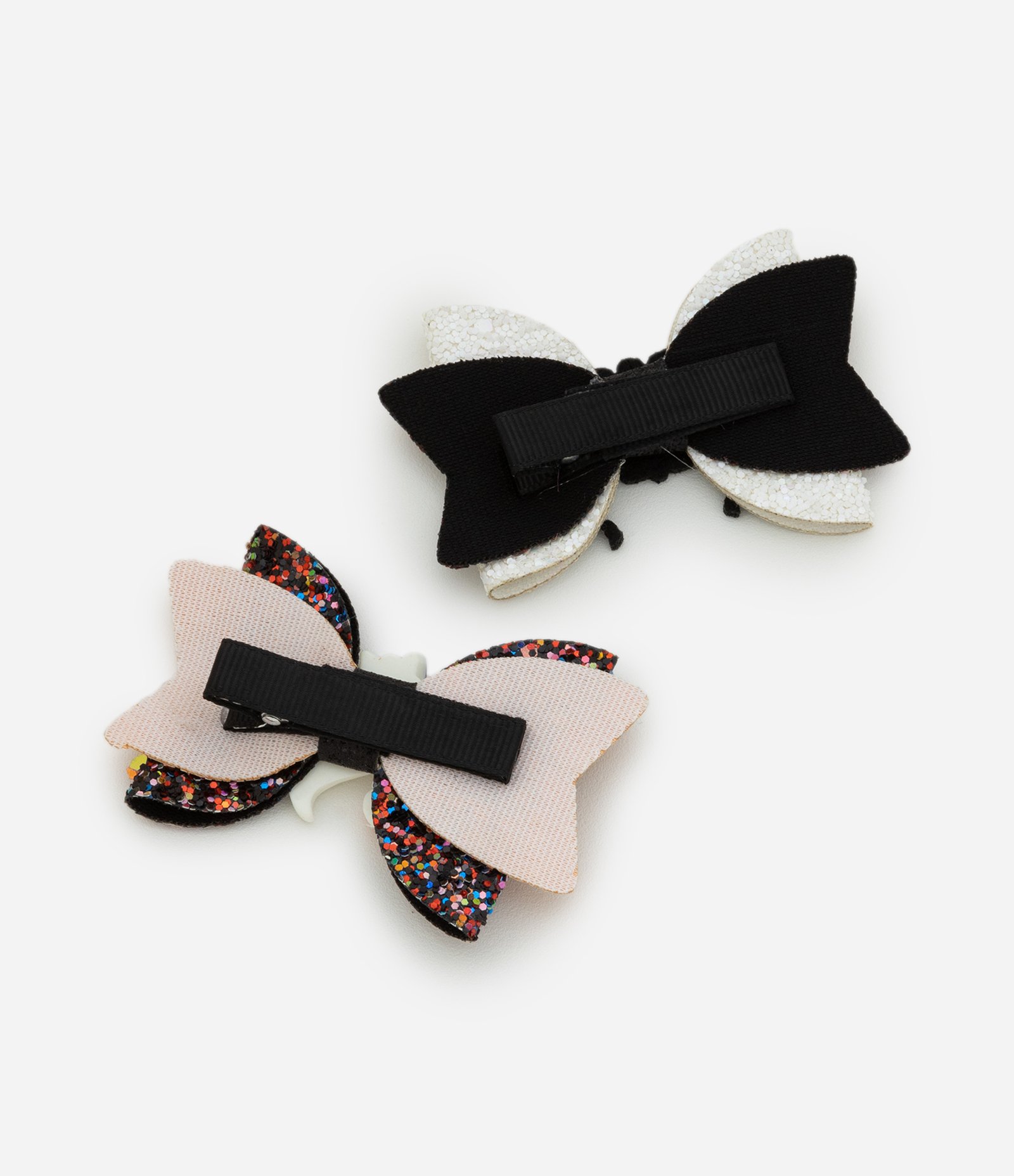 Kit 02 Presilha de Cabelo Infantil com Laços Fantasminha e Aranha Multicores 3