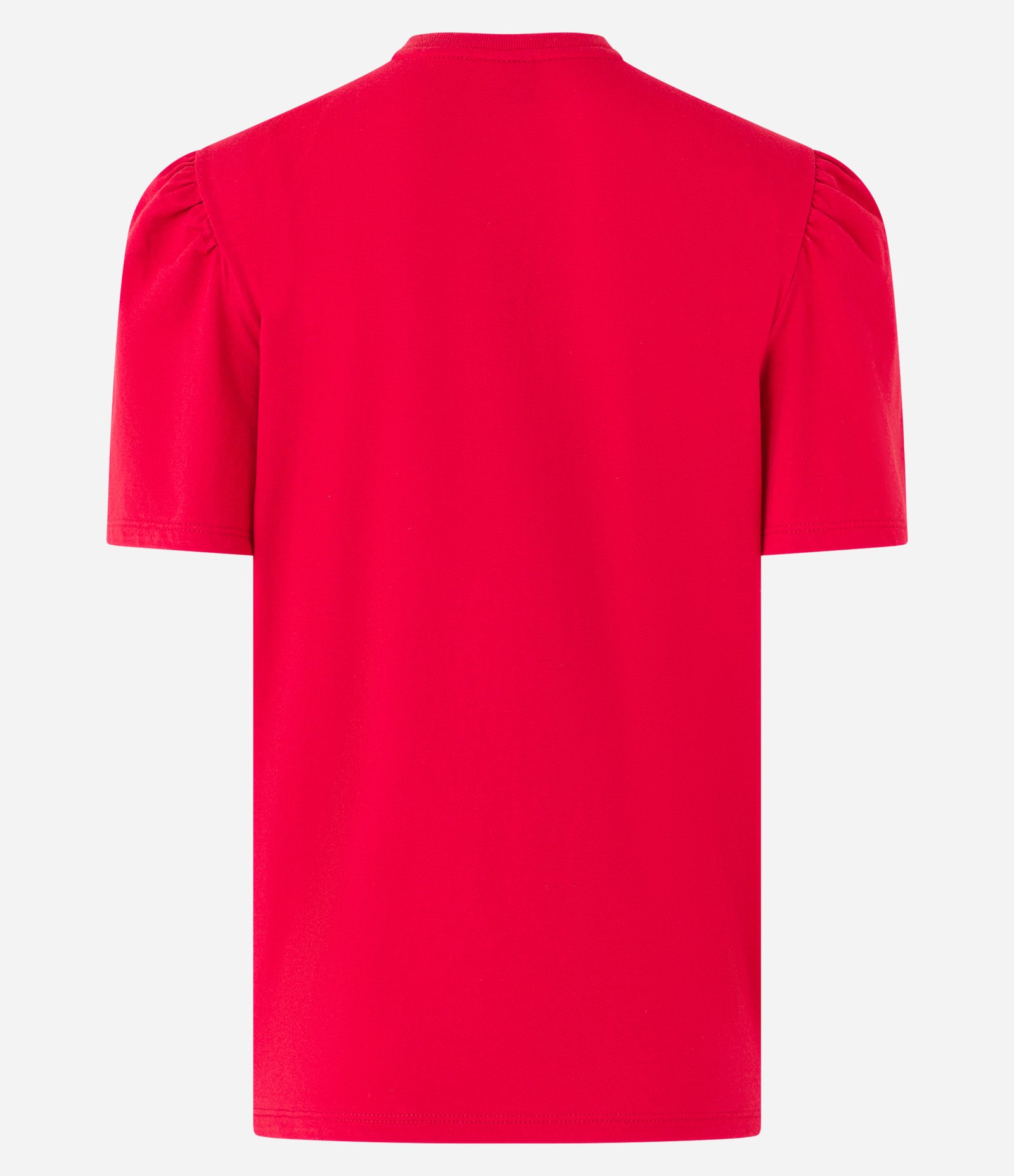 Camiseta em Algodão com Manga Bufante e Estampa Lettering Vermelho 6