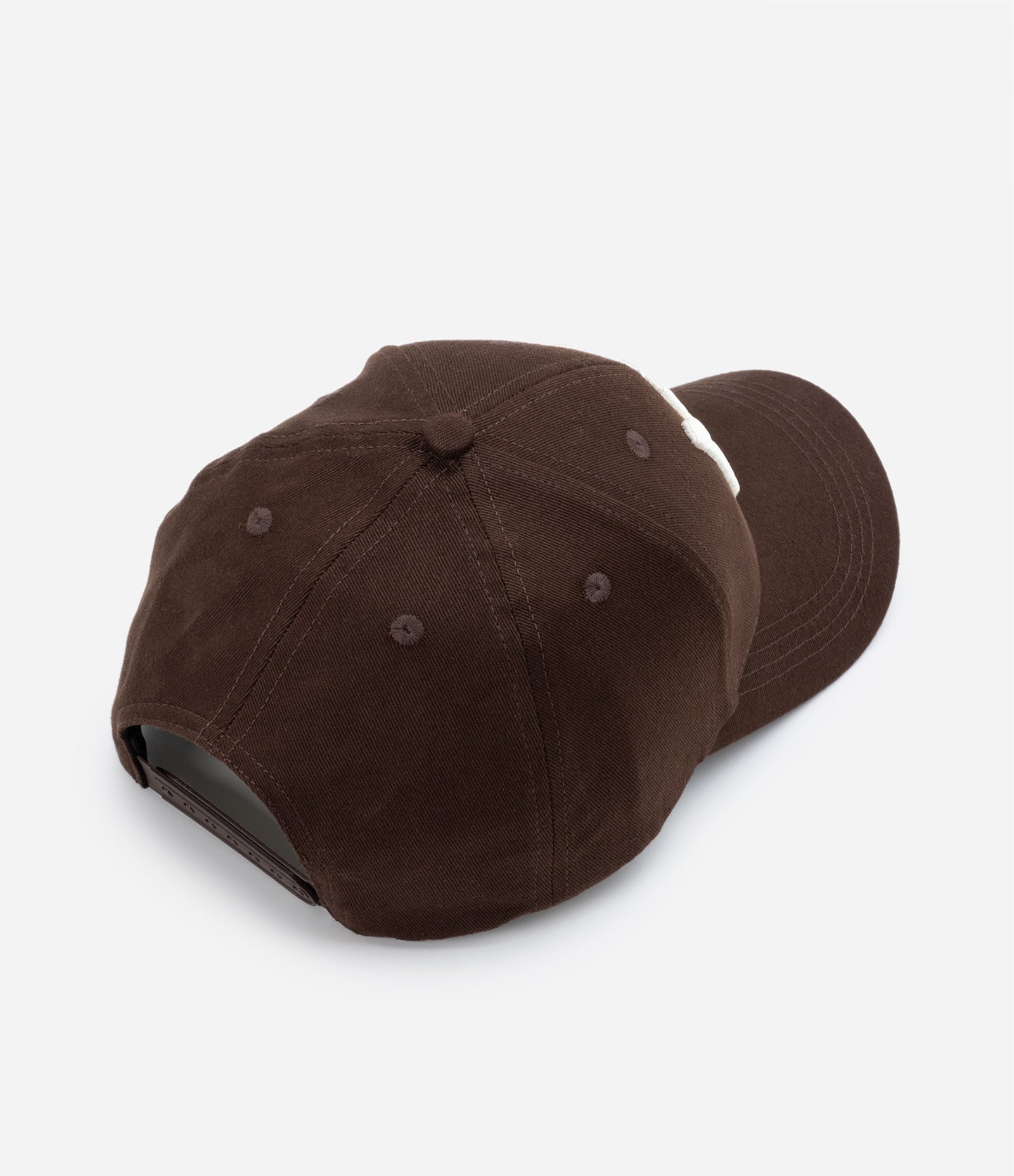 Boné Aba Curva em Algodão 06 Panel com Bordado New York Marrom 6