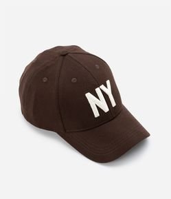 Boné Aba Curva em Algodão 06 Panel com Bordado New York