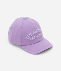 Boné Aba Reta Infantil em Sarja com Bordado Los Angeles