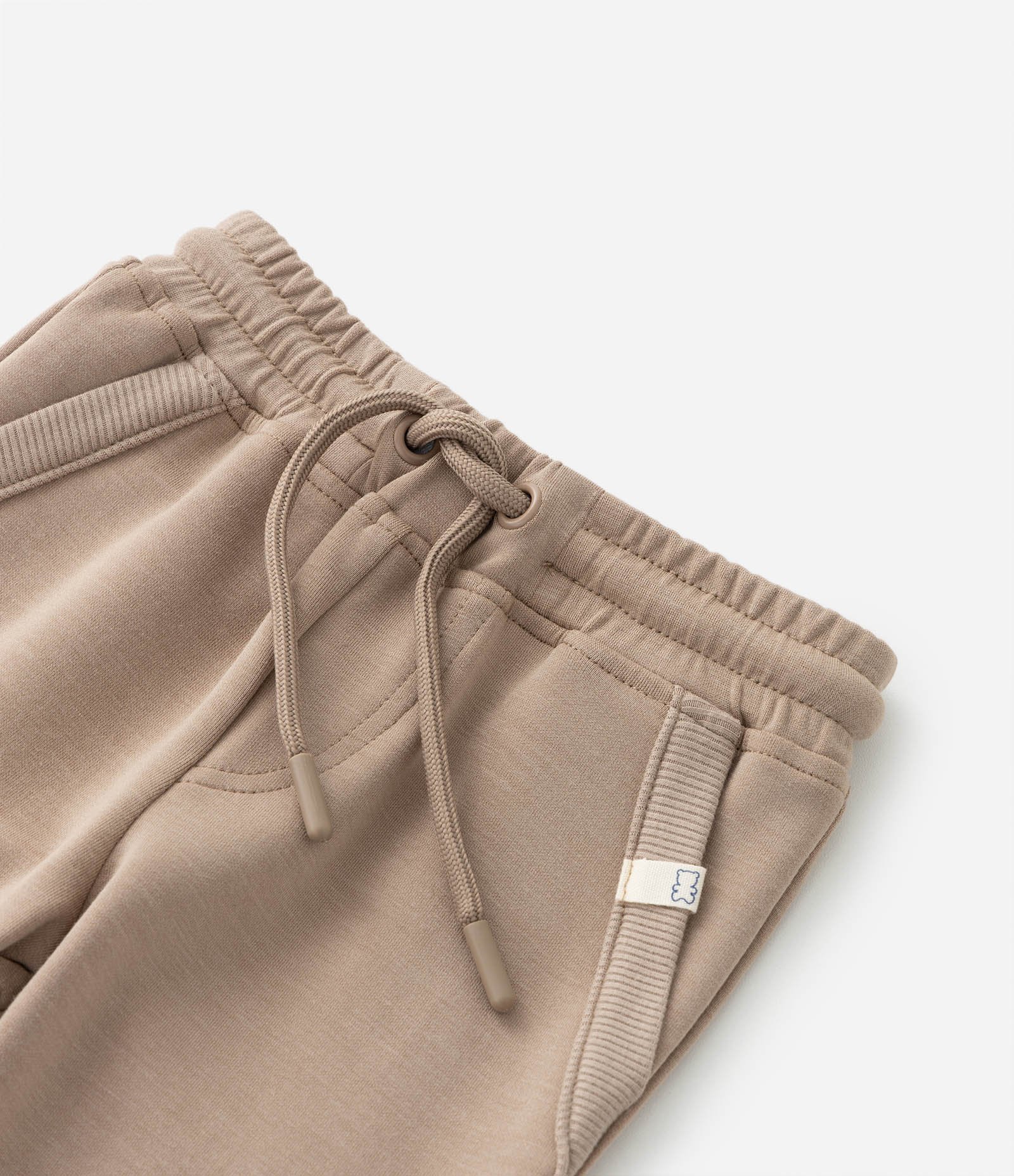 Calça Jogger Infantil em Malha Modal - Tam 0 a 12 meses Bege 6