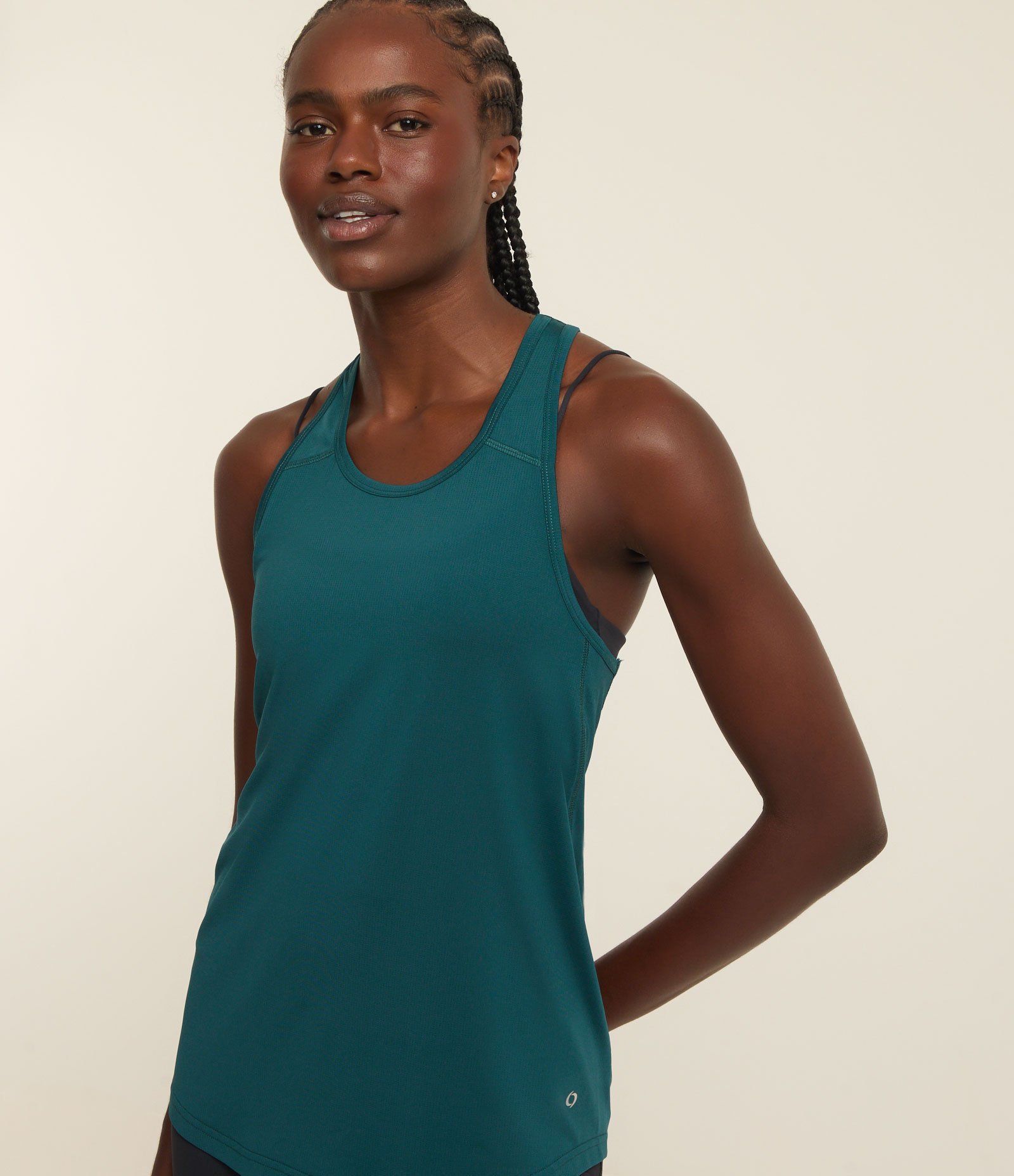 Regata Nadador Esportiva Alongada em Microfibra Azul Marinho 1